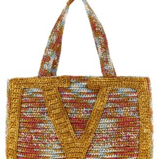 Multicolor Viscose Tote Bag