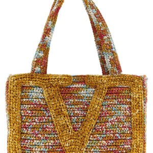 Multicolor Viscose Tote Bag