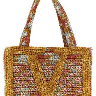 Multicolor Viscose Tote Bag