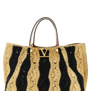 Beige Viscose Handbag
