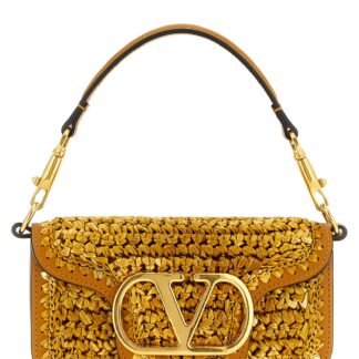 Gold Viscose Shoulder Bag