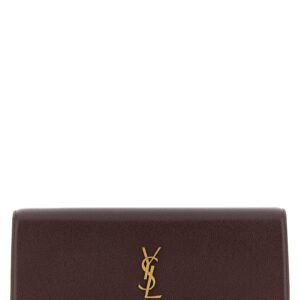 Bordeaux Calfskin Clutch Bag