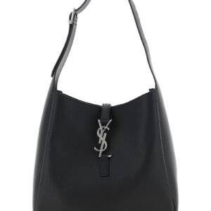 Black Calfskin Shoulder Bag