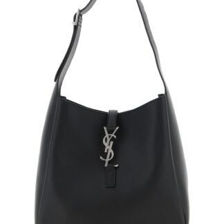 Black Calfskin Shoulder Bag