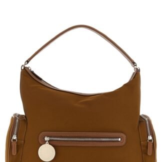 Brown Polyamide Shoulder Bag
