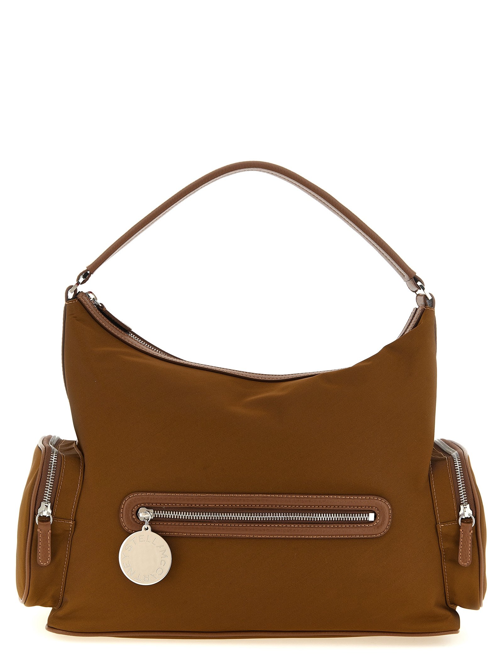 Brown Polyamide Shoulder Bag