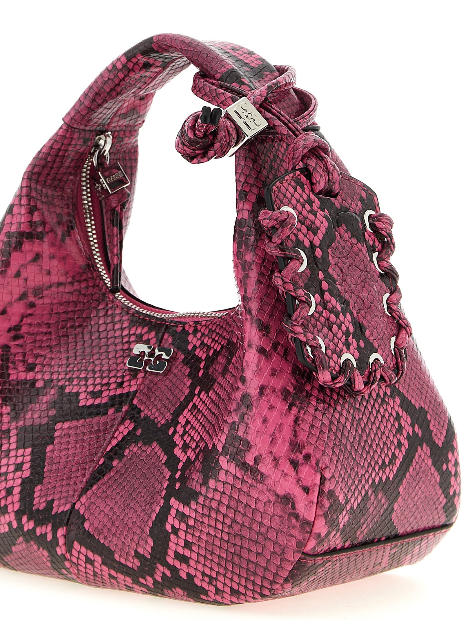Fuchsia Recycled Polyester Handbag - Image 3