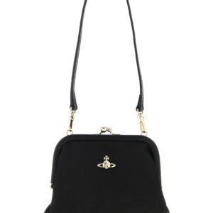 Black Viscose Clutch Bag
