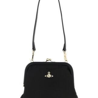 Black Viscose Clutch Bag