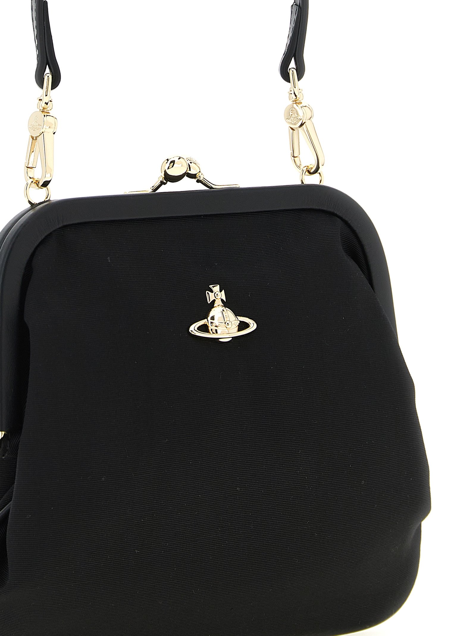 Black Viscose Clutch Bag - Image 3