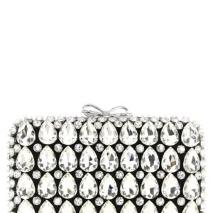 Black Polyester Clutch Bag