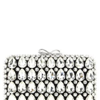 Black Polyester Clutch Bag