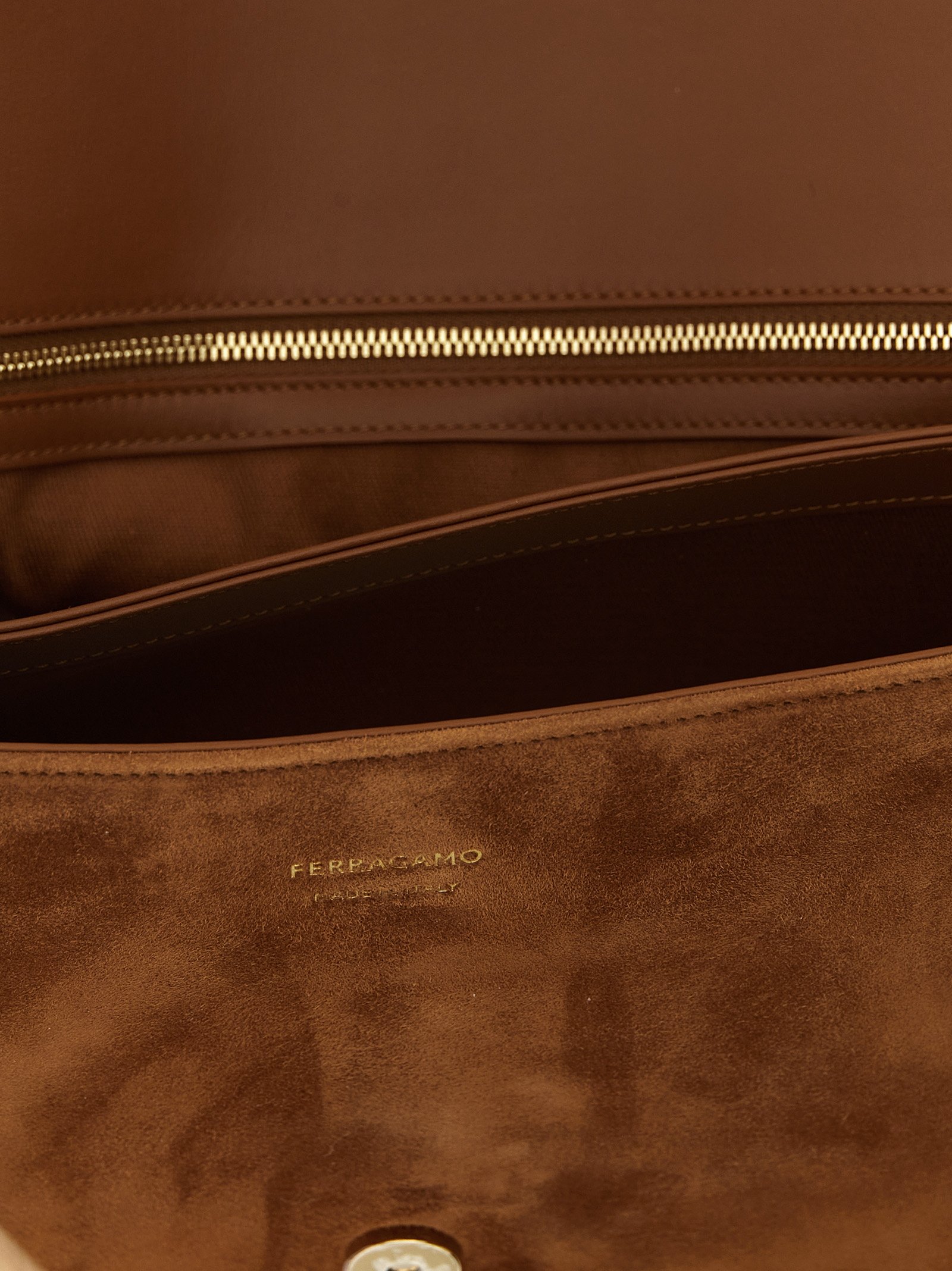 Brown Goatskin Shoulder Bag - Image 4