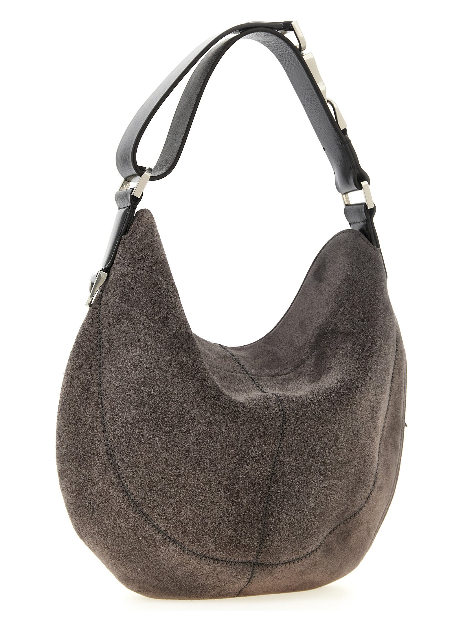 Gray Calfskin Shoulder Bag - Image 2