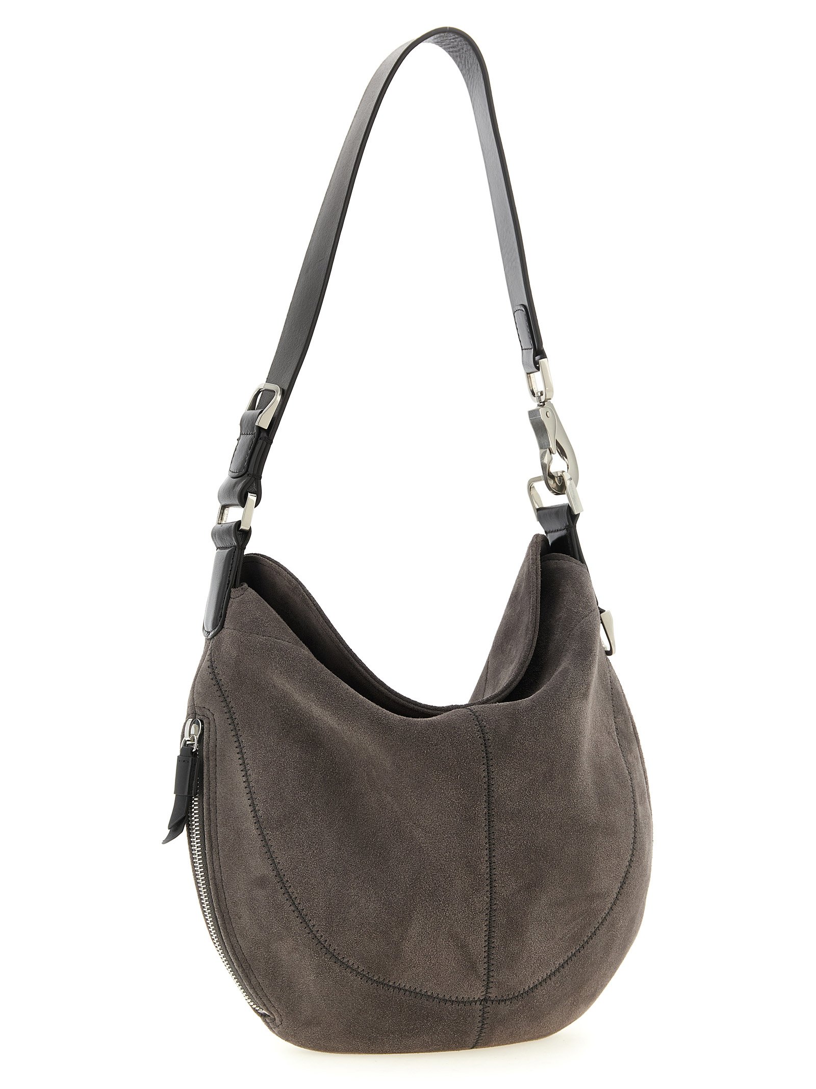 Gray Calfskin Shoulder Bag - Image 3