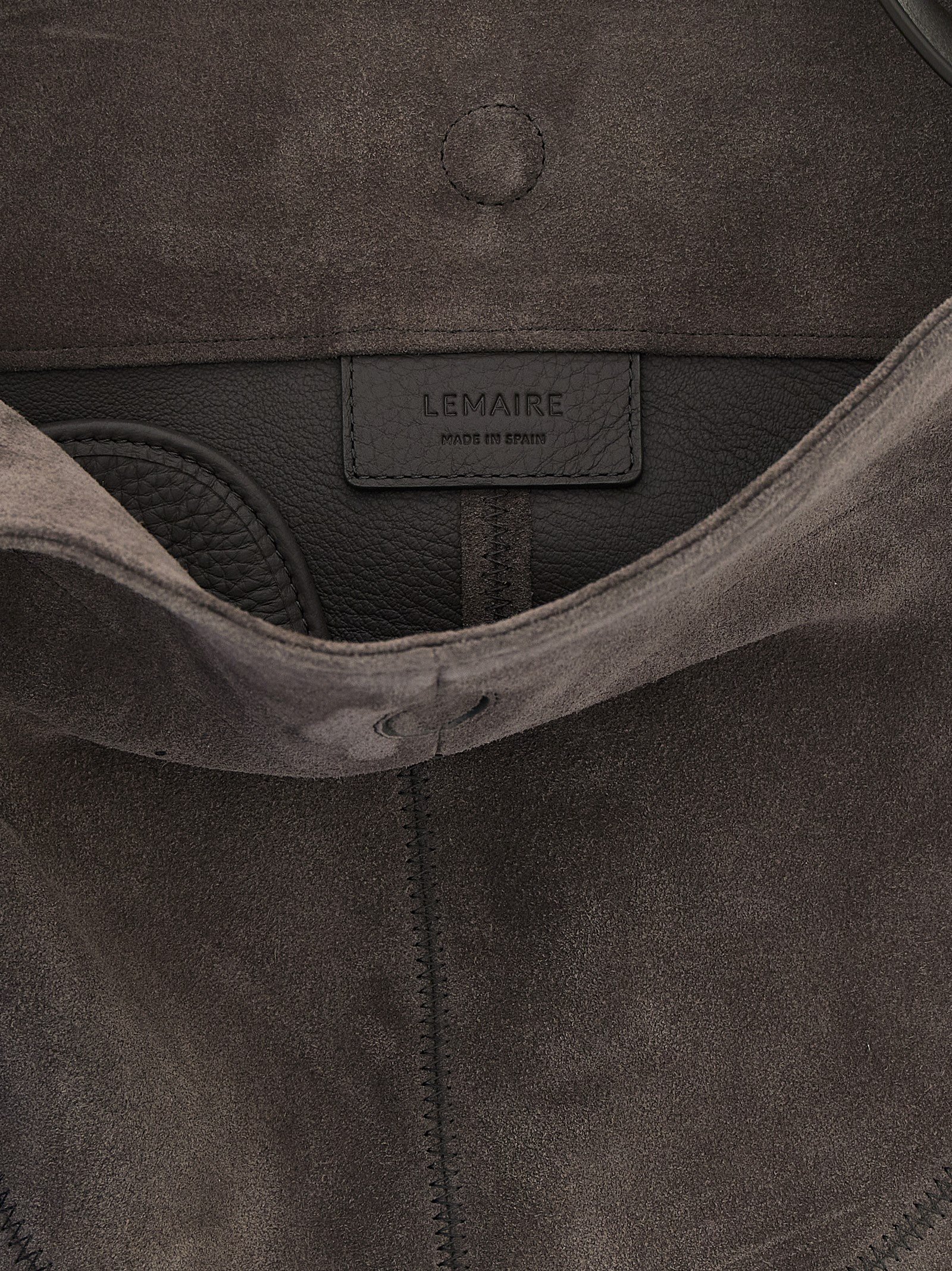 Gray Calfskin Shoulder Bag - Image 4