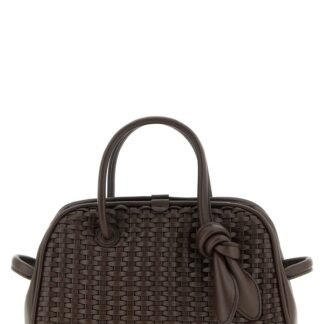 Brown Cotton Handbag