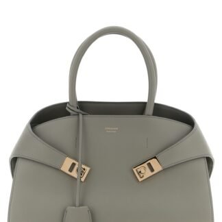 Gray Calfskin Handbag
