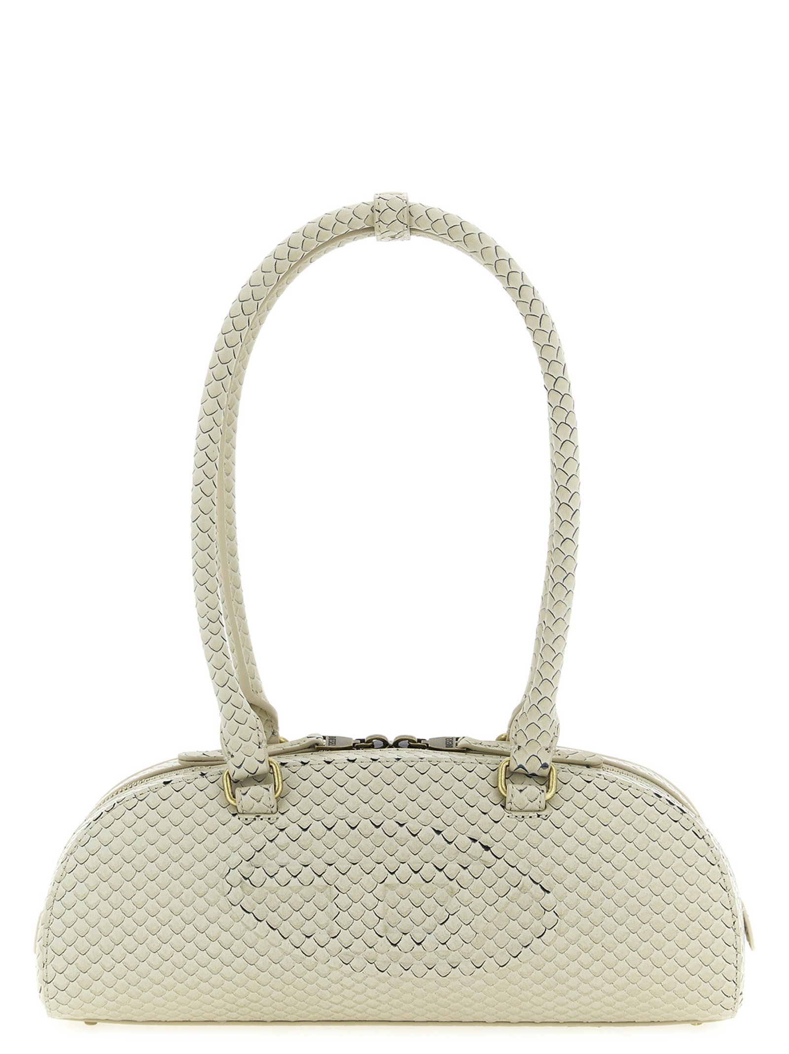 Beige Other Fibres Shoulder Bag