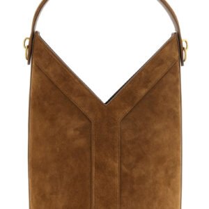 Brown Calfskin Shoulder Bag