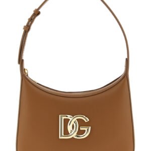 Brown Calfskin Shoulder Bag