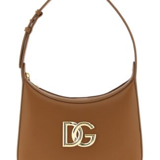 Brown Calfskin Shoulder Bag