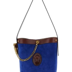 Blue Calfskin Shoulder Bag