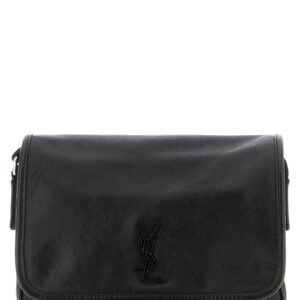 Black Calfskin Crossbody Bag