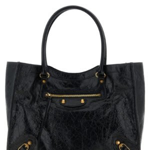 Black Lamb Leather Tote Bag
