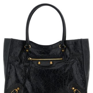 Black Lamb Leather Tote Bag