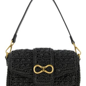 Black Polypropylene Crossbody Bag