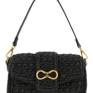 Black Polypropylene Crossbody Bag