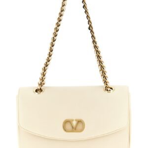 White Lamb Leather Shoulder Bag