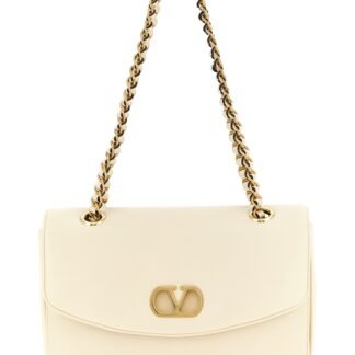 White Lamb Leather Shoulder Bag
