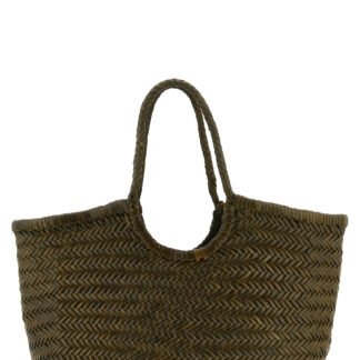 Bicolor Calfskin Shoulder Bag