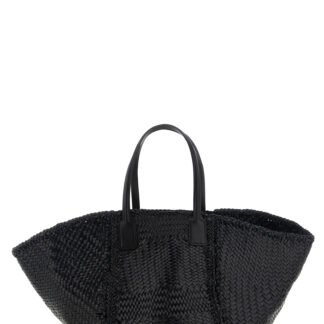 Black Calfskin Tote Bag