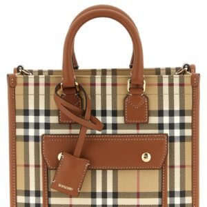 Beige Polyethylene Tote Bag