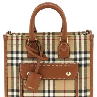 Beige Polyethylene Tote Bag