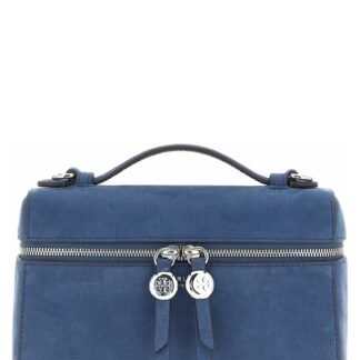 Blue Lamb Leather Handbag