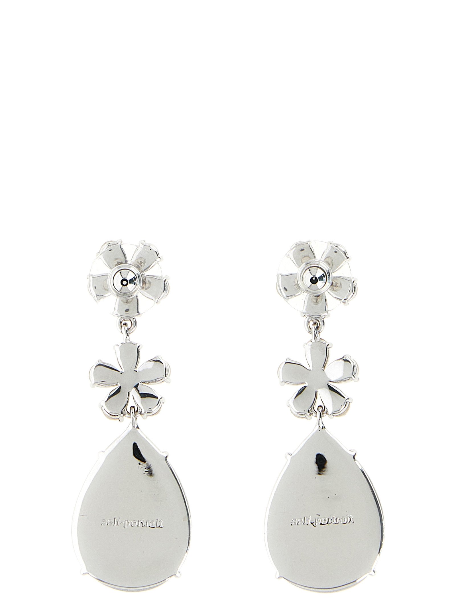 Silver Brass Earrings - Image 2