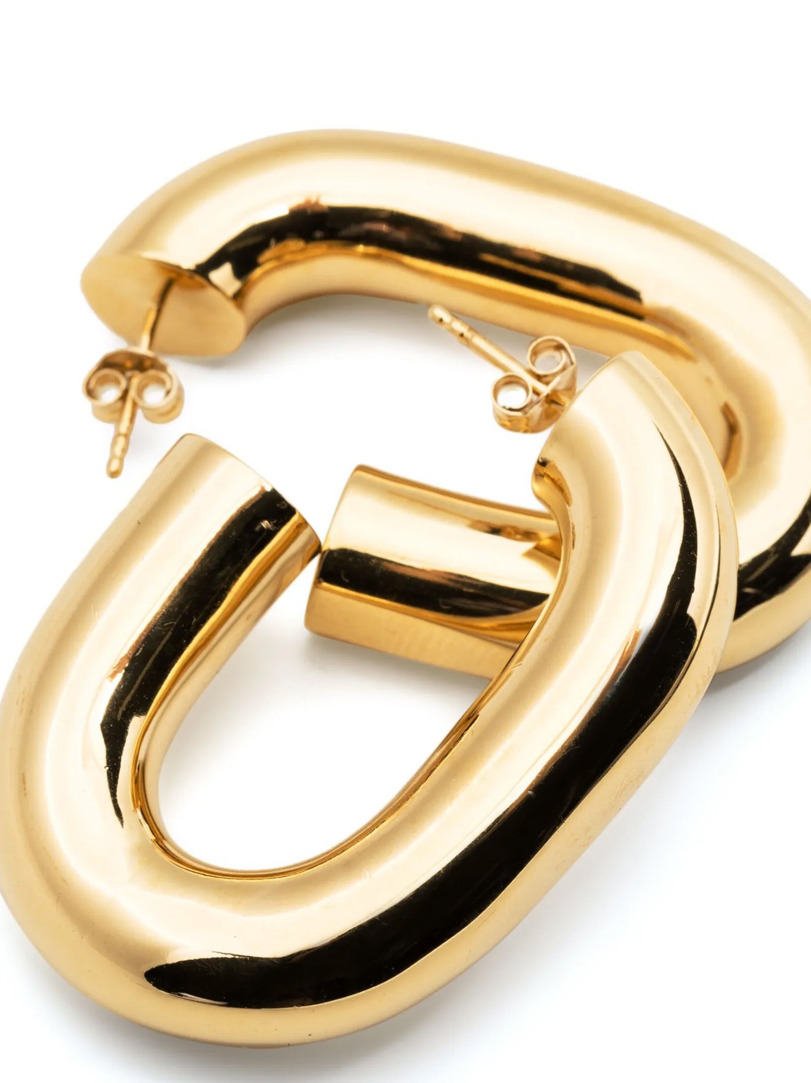 Gold Brass Earrings - Image 2