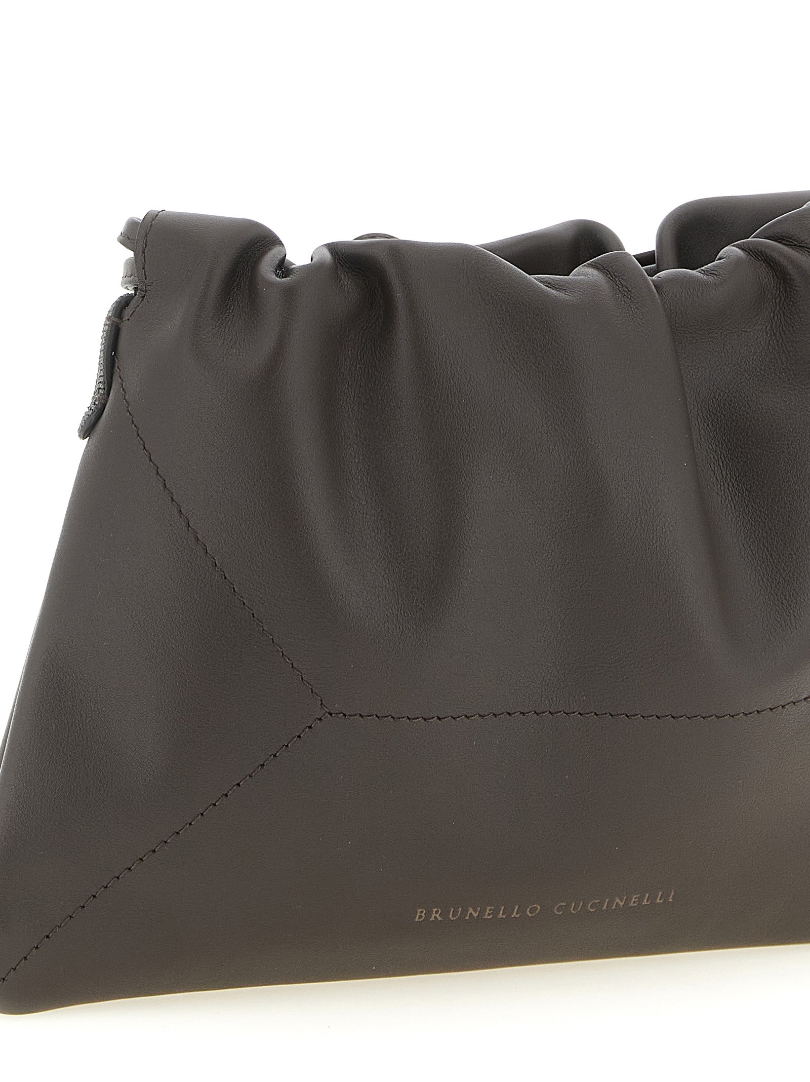 Brown Calfskin Clutch Bag - Image 3