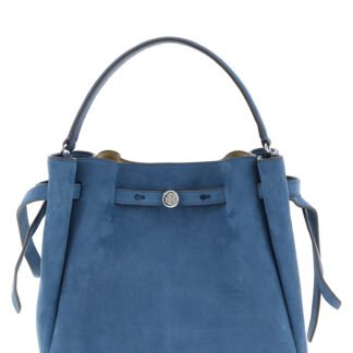 Blue Lamb Leather Handbag