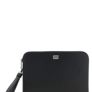 Black Calfskin Clutch Bag