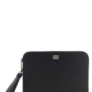 Black Calfskin Clutch Bag