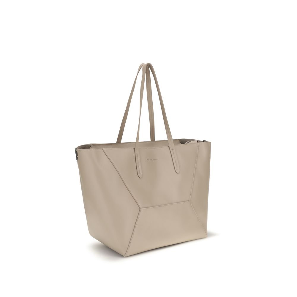 Beige Calf Leather Bos Taurus Shoulder Bag - Image 2