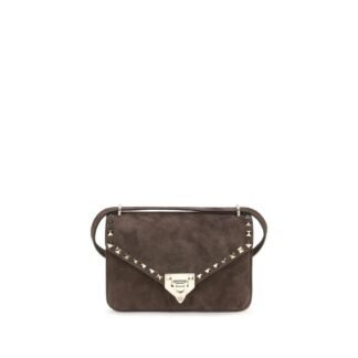 Brown Suede Leather Shoulder Bag