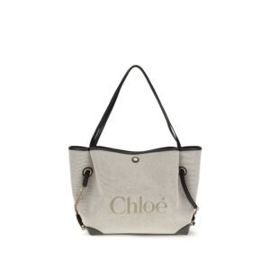 Gray Cotton Shoulder Bag