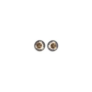 Gray Brass Earrings