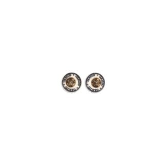 Gray Brass Earrings